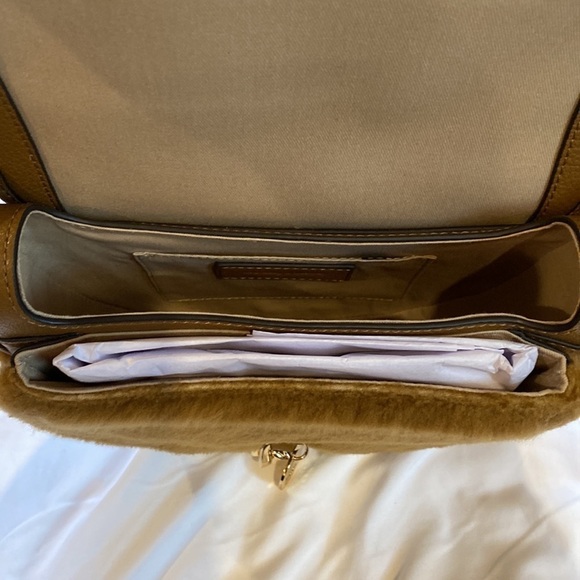 See by Chloe Shearling & Leather Mara Saddle Crossbody Bag - Picture 10 of 16